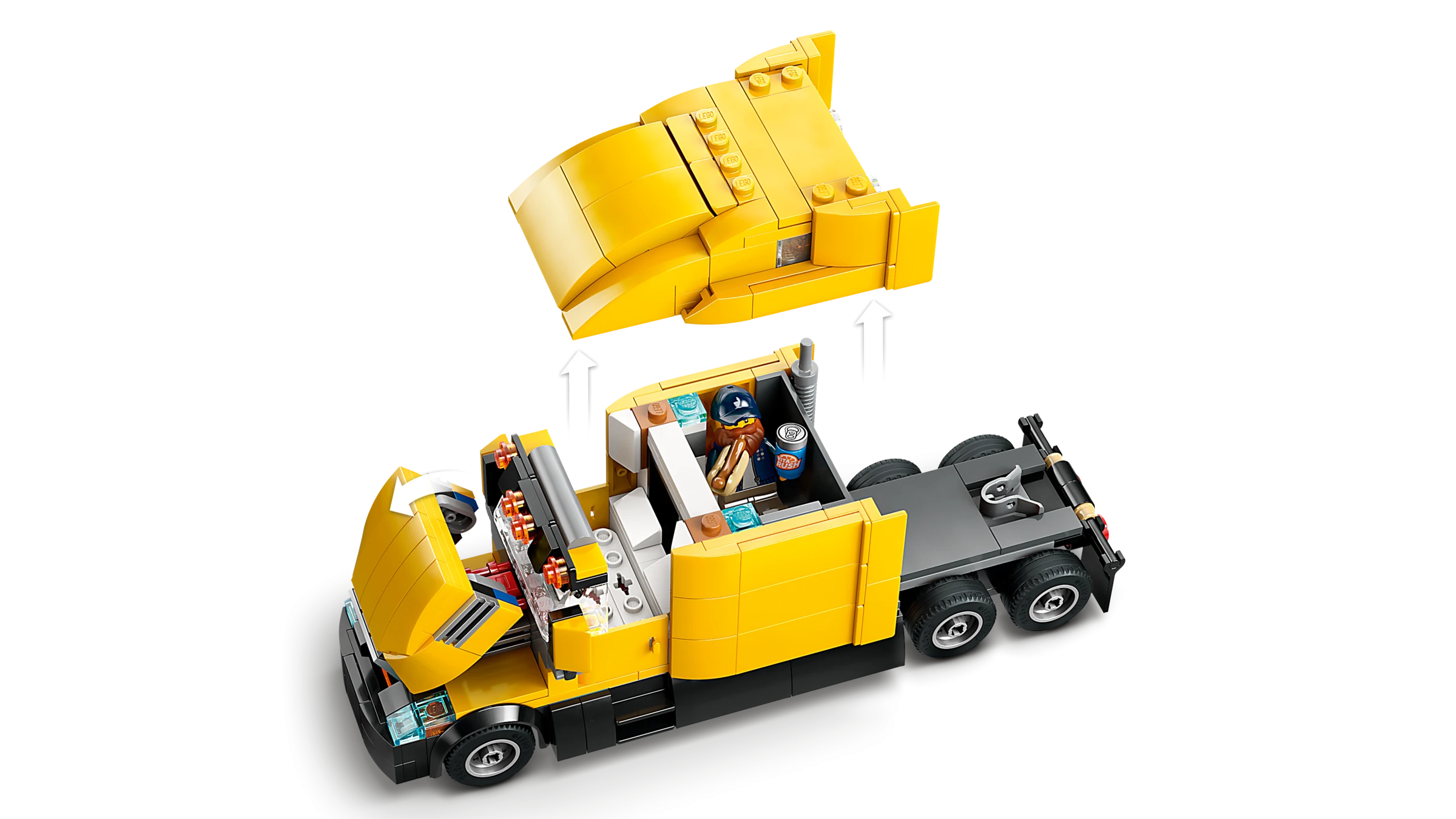 LEGO Yellow Delivery Truck 60440 W E B S E C03 N O B G